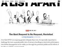 Tablet Screenshot of alistapart.com